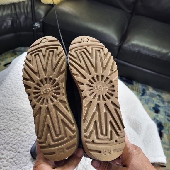 UGG Amie Wedge Boot navy blue bootie women's bootie SIZE 6 - Picture 6 of 7